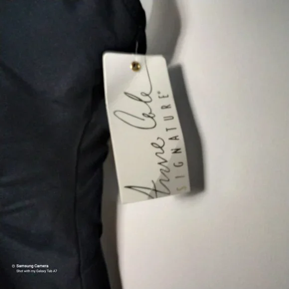 Anne Cole Signature 1 Pc. Black W/Silver O-Ring Front Maillot Swimsuit NWT Med - Picture 4 of 7